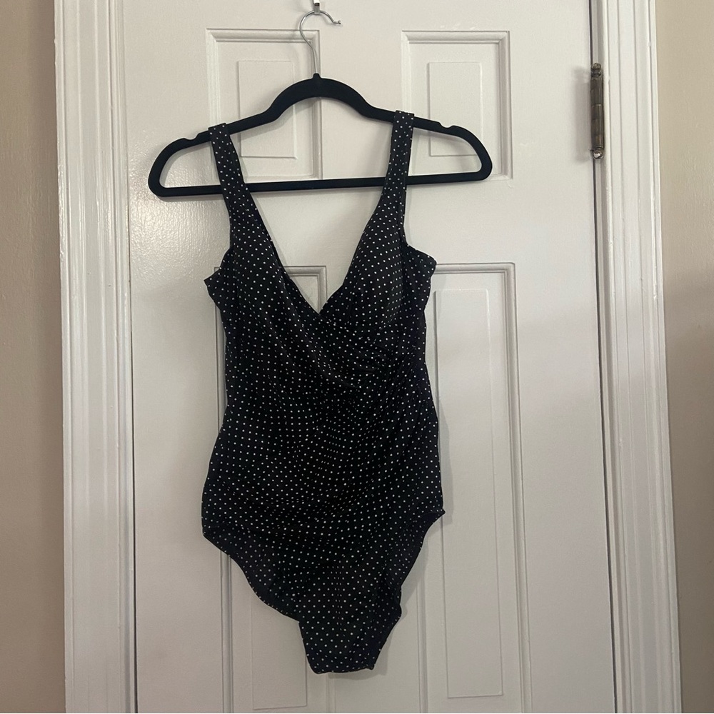 Miraclesuit Pin Point Oceanus Swimsuit One Piece Dot Print - 10 - Picture 3 of 11